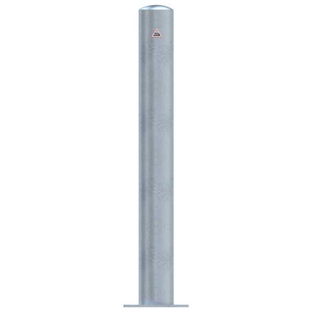 Barrier posts | Steel tube  108 x 2,9 mm | stationary, to be fixed by plugs | hot-dip galvanized